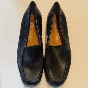 Bally Classic Black Leather Slip-Ons